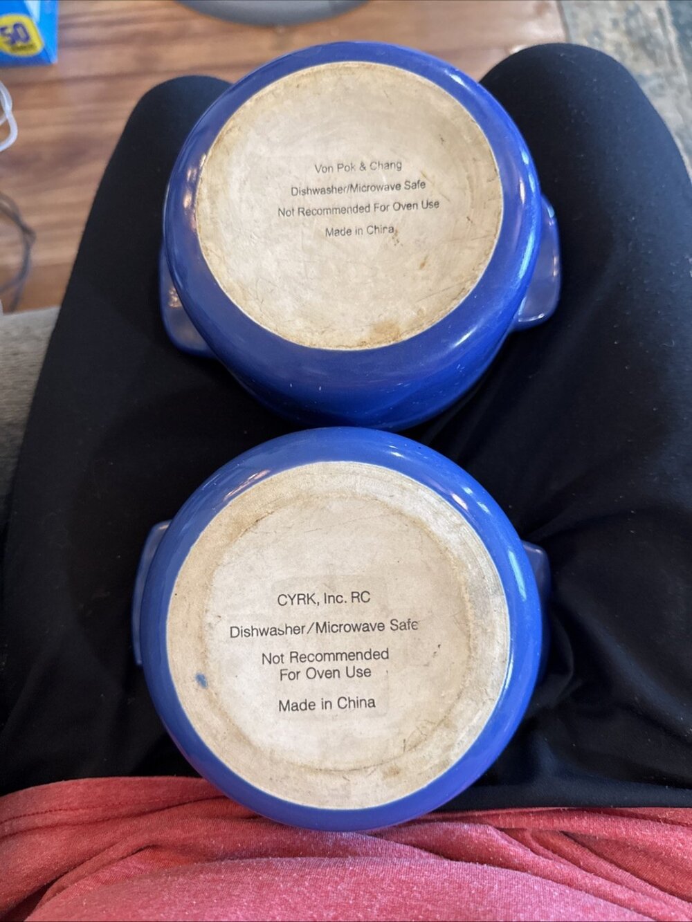 CYRK, Inc. FC Deep Blue Stoneware Chili Bowl/Soup Bowl Set Of 2